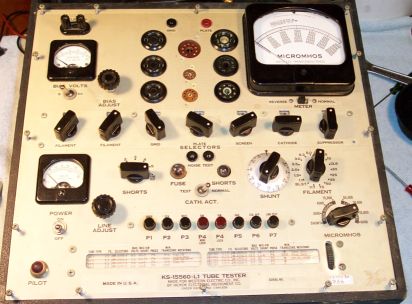 Precision Tube Tester 10-40 Manual with Tube Test Supplement Data 